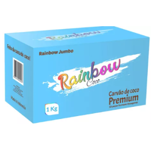 Carvão Rainbow Jumbo 1kg 