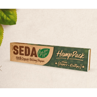 Seda Hemp Pack C/ Piteira Organic - 33 Folhas