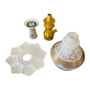 Narguile Completo Triton - Dourado