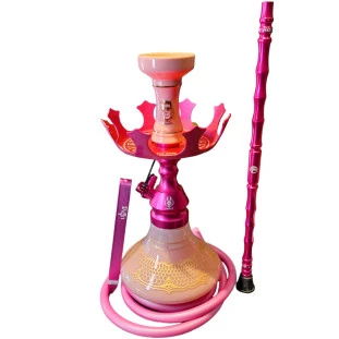 Narguile Premium Anubis Velvet Completo - Rosa Pink