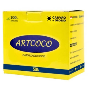 Carvão Artcoco grosso 500g