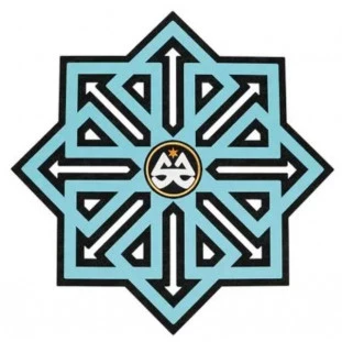 Tapete Stick Hookah Arrow - Azul claro